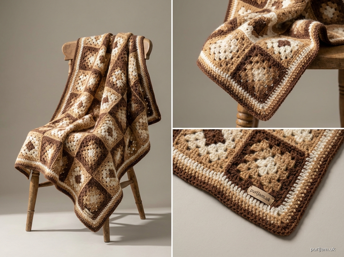 Hedgehog Granny Square Blanket