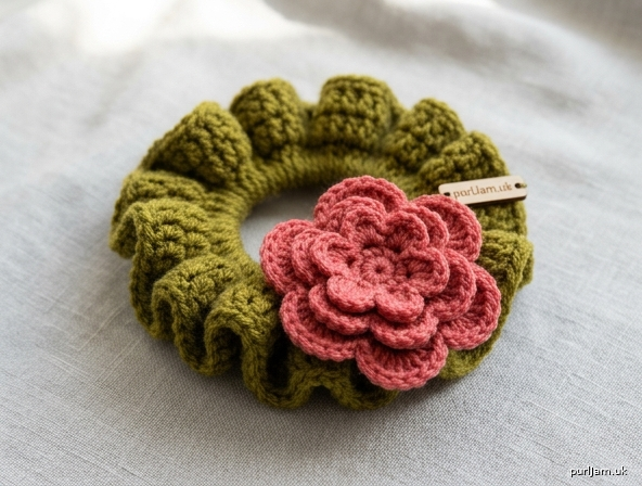 Blooming Flower Scrunchie