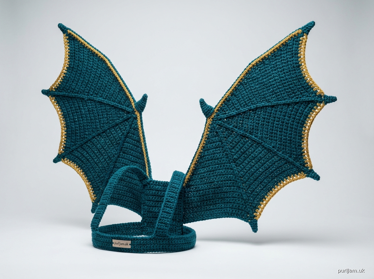 Dragon Wings Wearable Crochet Costume Wings