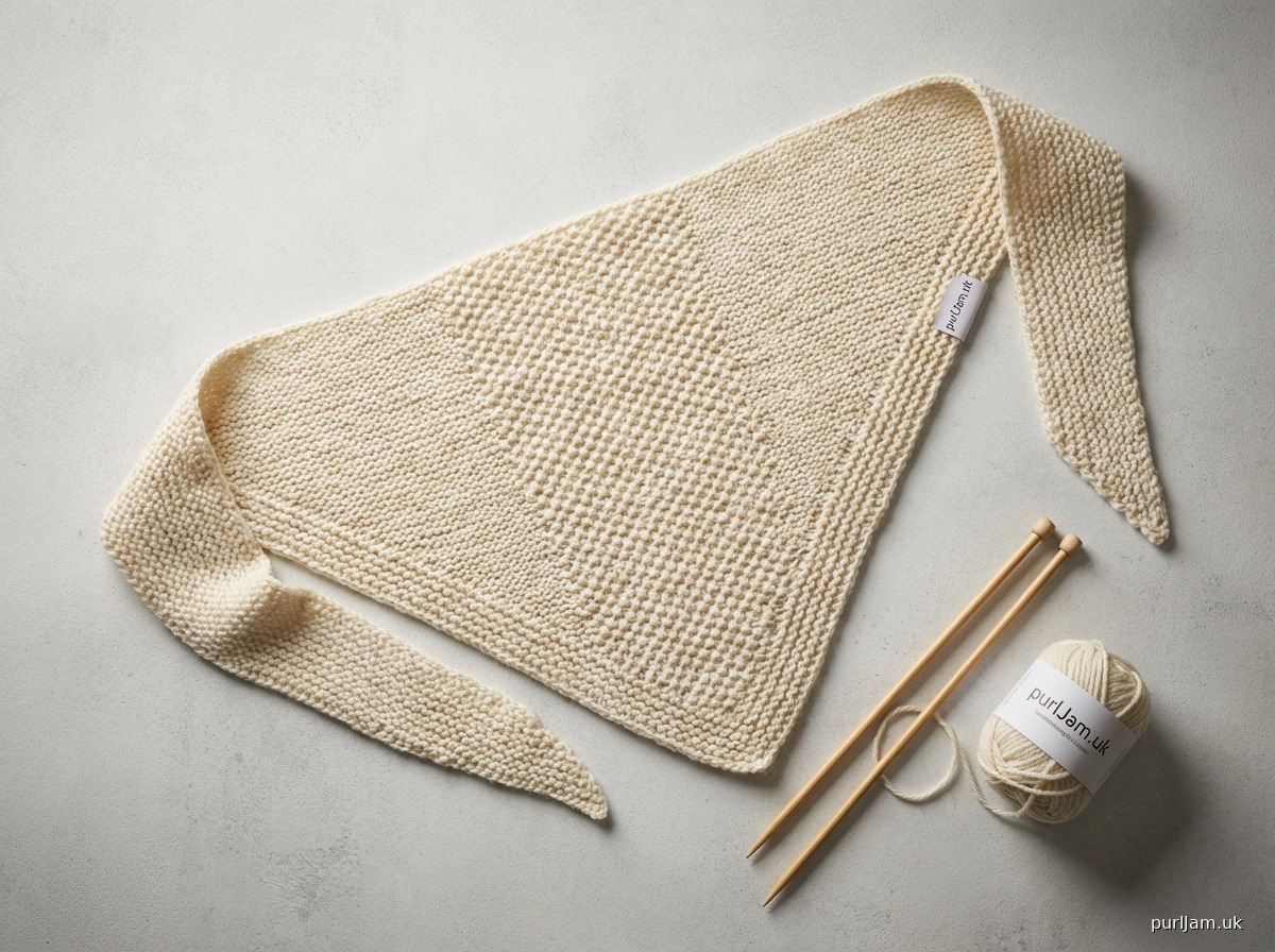 Bandana Knit Purl A Knitted Triangle Bandana