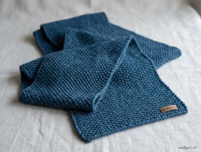 Stitch chart guide image for Easy Moss Stitch Scarf