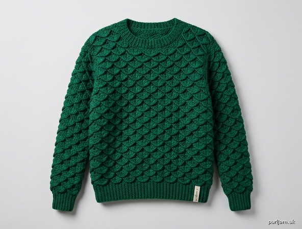 Dragon Scale Crochet Pullover