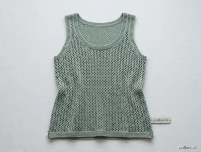 Stitch chart guide image for Simple Eyelet Lace Tank