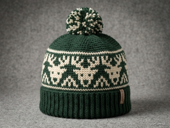 Mosaic Reindeer Beanie