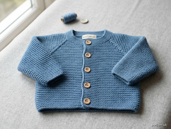 Cosy Ridges Baby Cardigan