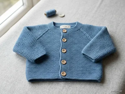 Stitch chart guide image for Cosy Ridges Baby Cardigan