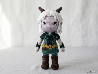 Stitch chart guide image for Rayla Doll (The Dragon Prince) – Beginner Crochet Pattern