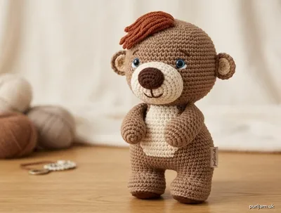 Stitch chart guide image for Ollie the Woodland Critter – Chunky Amigurumi Pattern