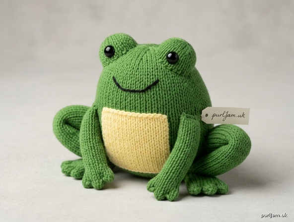 Crouched Frog Amigurumi