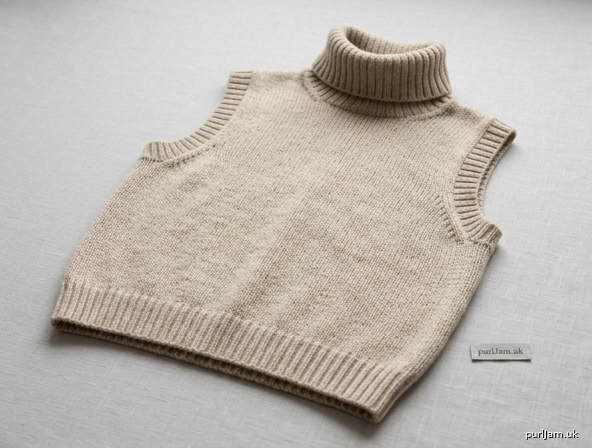 Sleeveless Turtleneck Top