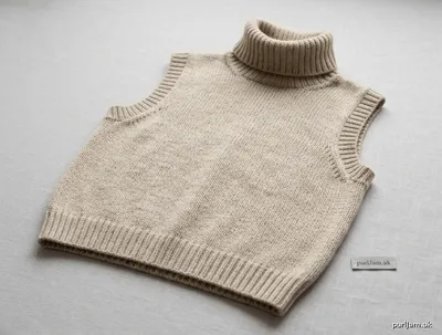 Stitch chart guide image for Sleeveless Turtleneck Top