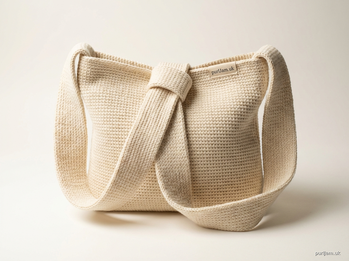 Japanese Knot Crossbody Bag Tunisian Simple Stitch