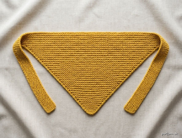 Beginner Garter Stitch Bandana