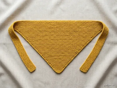 Stitch chart guide image for Beginner Garter Stitch Bandana