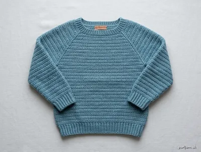 Stitch chart guide image for Beginner’s Top-Down Raglan Pullover