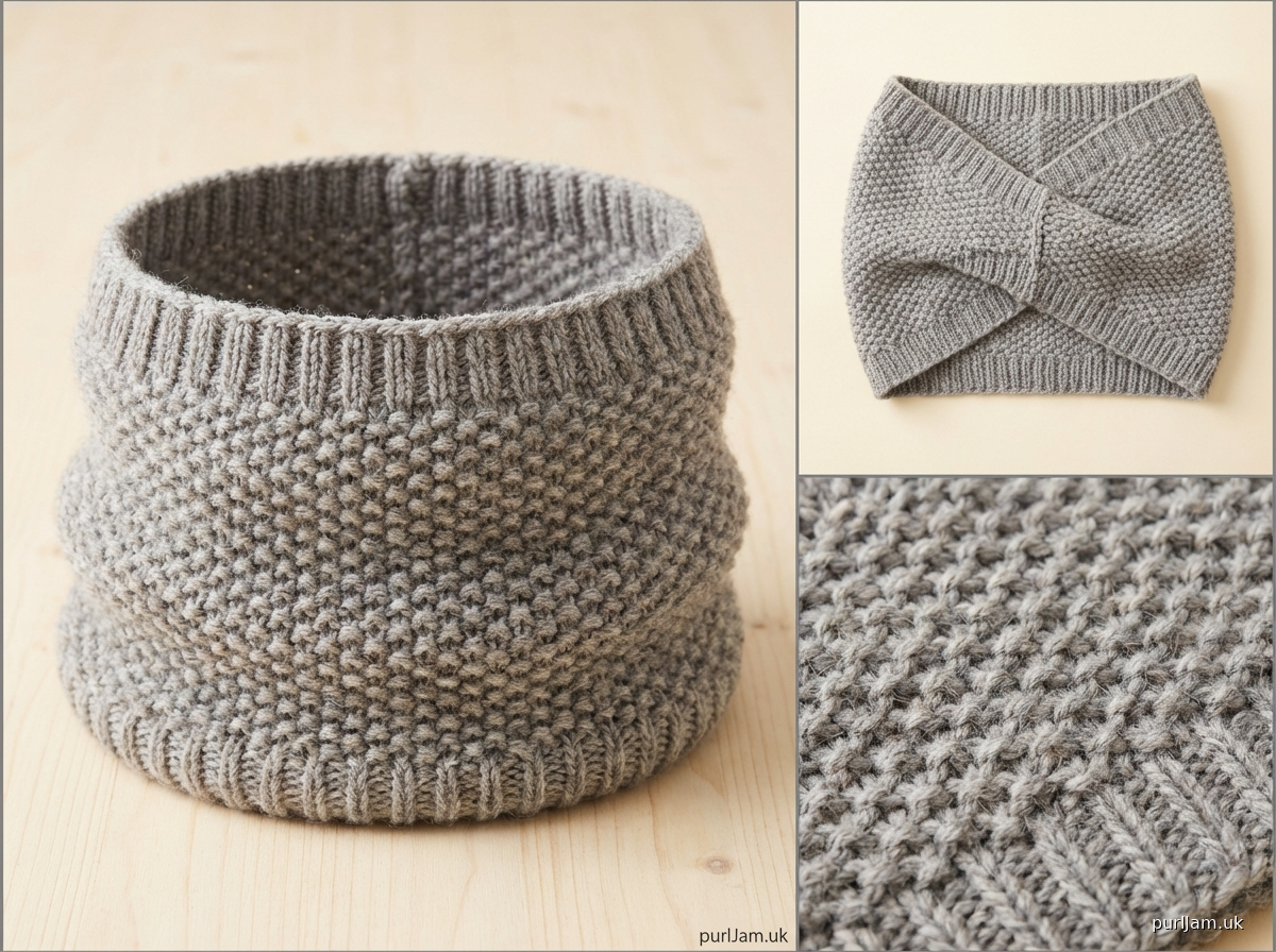 Cozy Seed Stitch Cowl