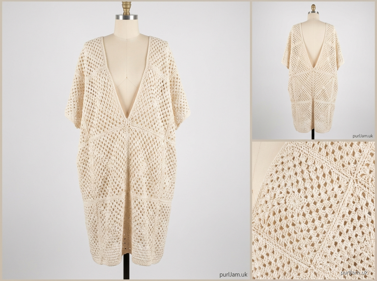 Boho Lace Square Shift Dress