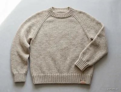 Stitch chart guide image for Chunky Top-Down Raglan Pullover