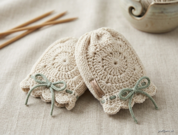 Catherines Wheel Scratch Mittens