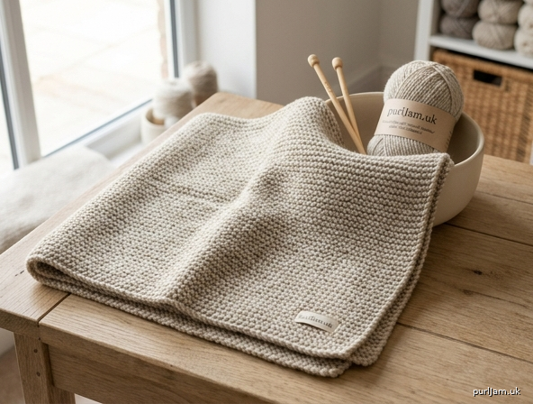 Simple Garter Stitch Baby Blanket