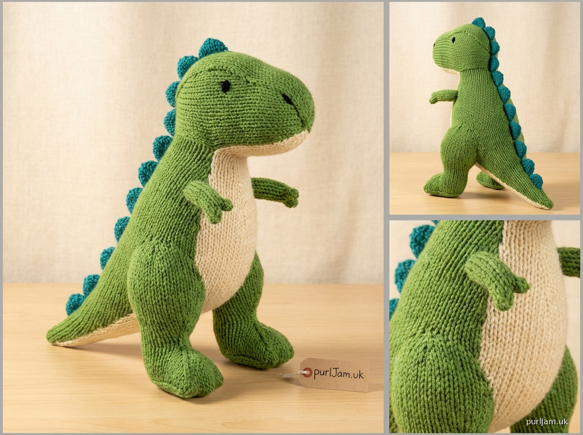 Dino Darling A Knitted Dinosaur Amigurumi