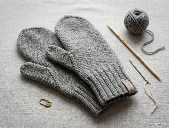 Simple Ribbed Mittens