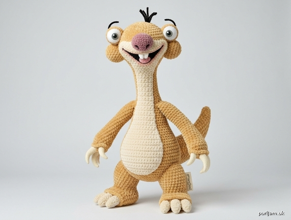 Sid The Sloth Advanced Amigurumi Crochet Pattern