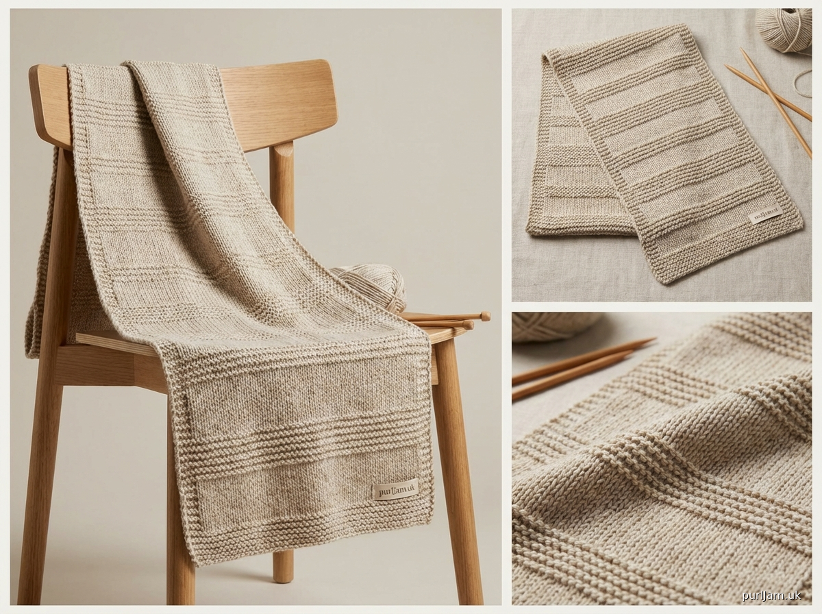 Textured Stripes Scarf