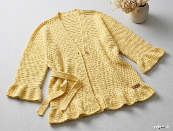 Easy Rectangle Flounce Cardigan