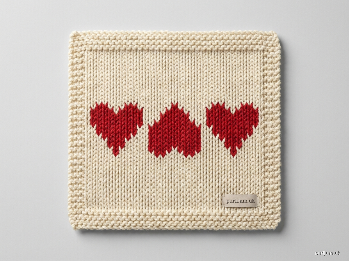 Alternating Hearts Granny Square