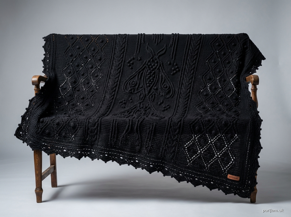 Gothic Lunar Moth Queen Blanket