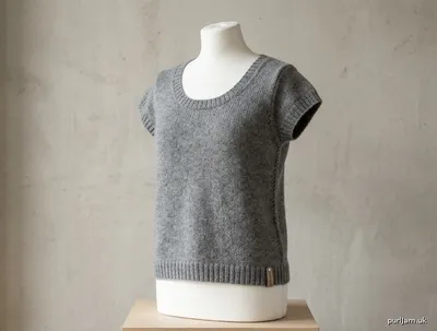 Stitch chart guide image for Cap-Sleeve Knit Top