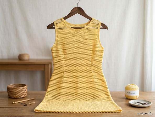 Sunny Days Crochet Shift Dress