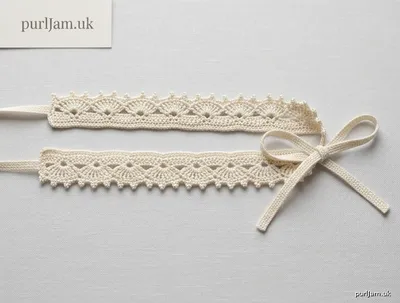 Stitch chart guide image for Dewdrop Picot Choker