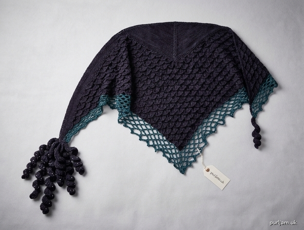 Letreinte Dursula Ursulas Embrace Asymmetric Tentacle Shawl