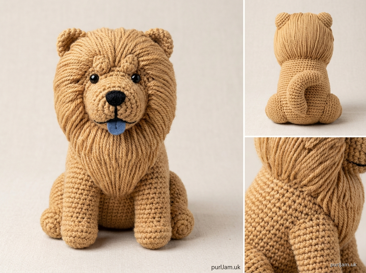Chow Chow Dog Crochet Pattern