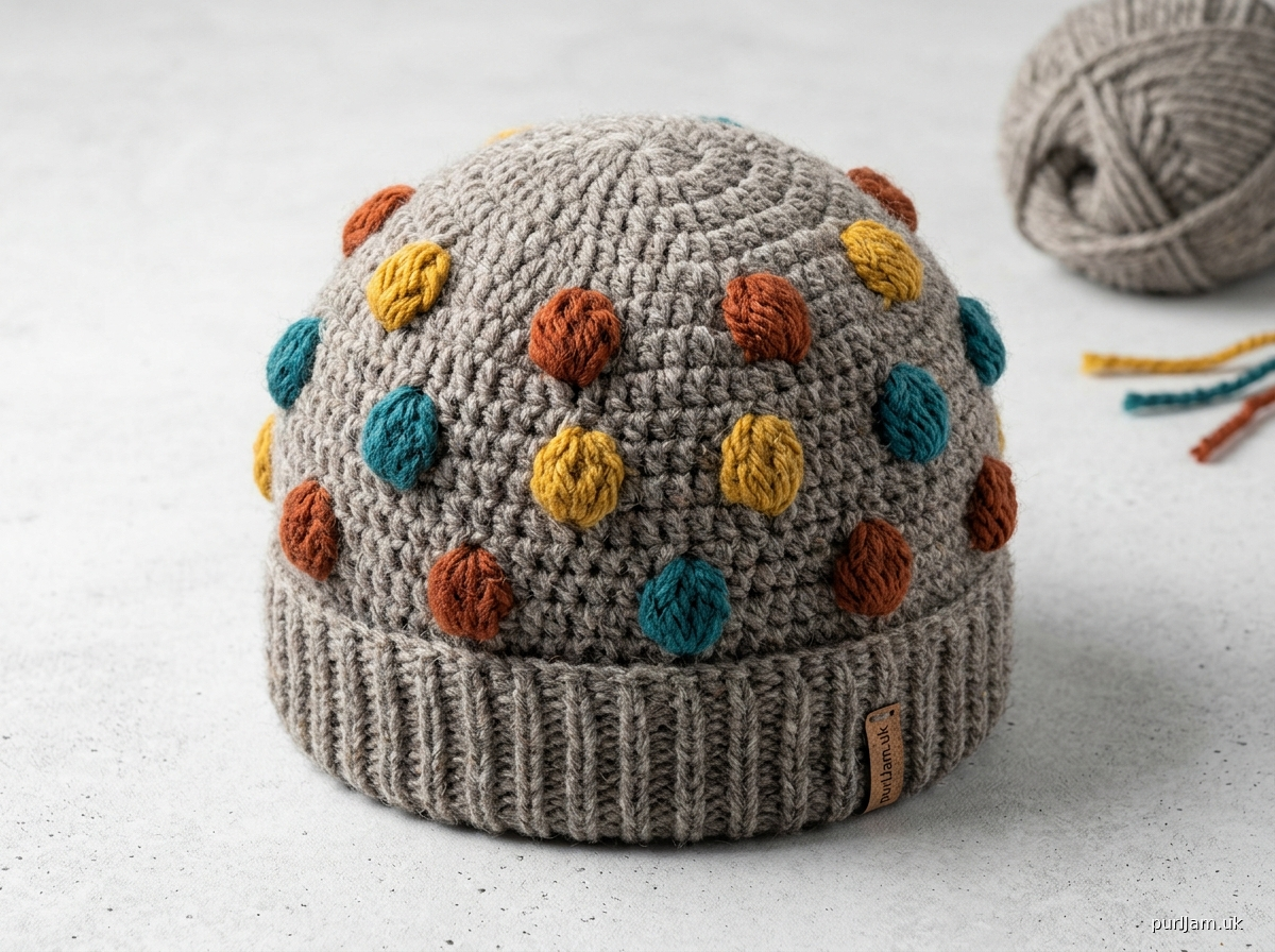 Speckled Puff Beanie