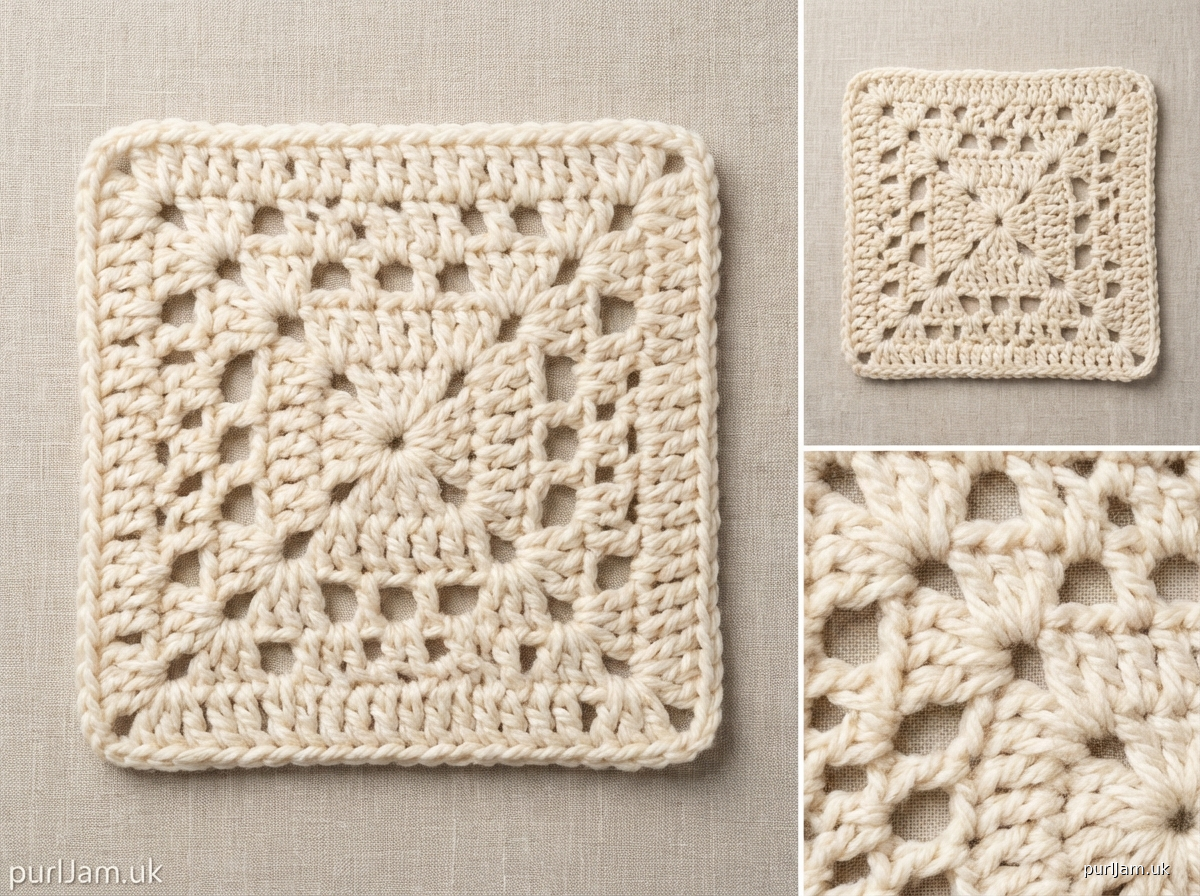 Lacework Granny Square Blanket