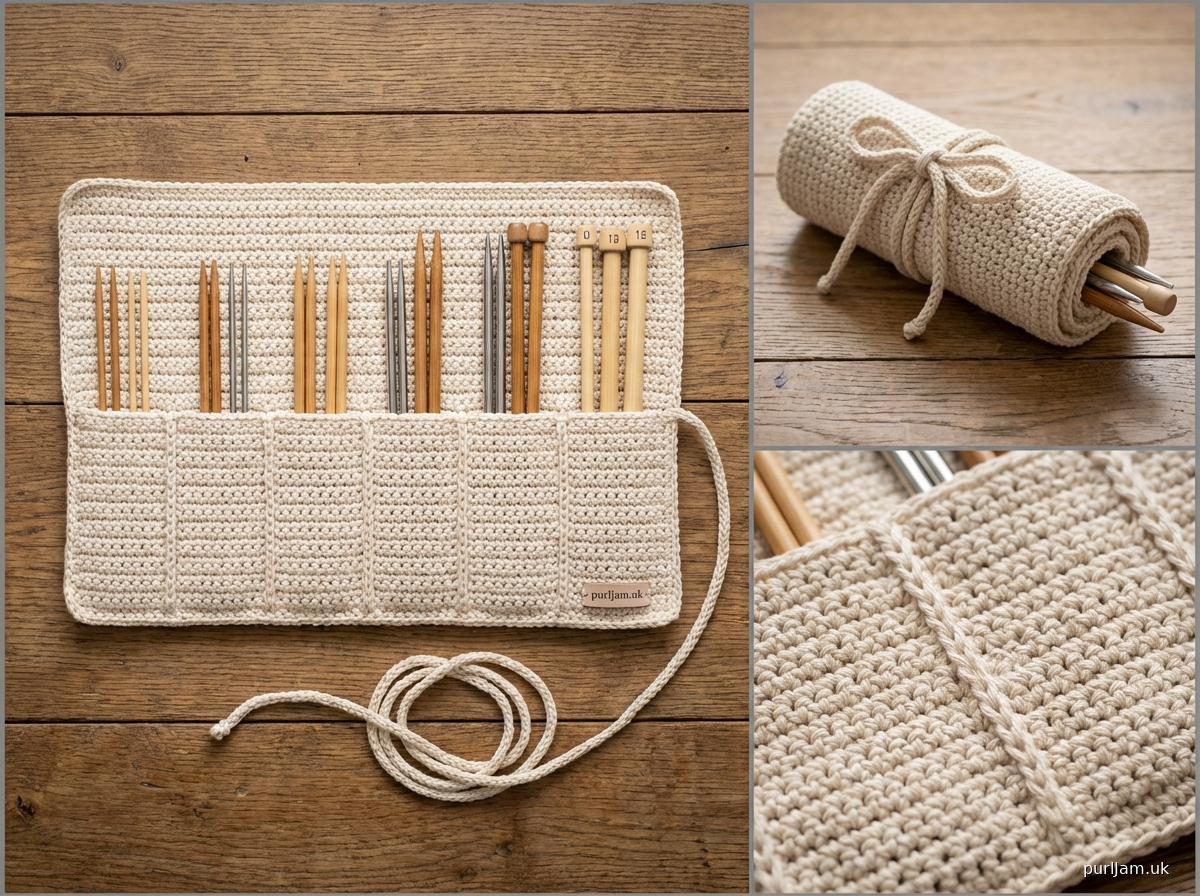 Roll Up Knitting Needle Case