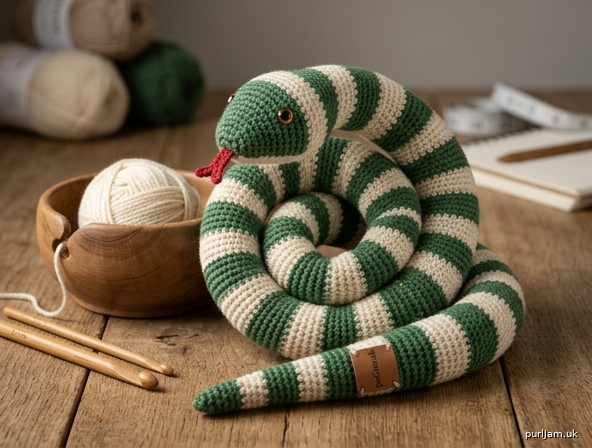 Coiled Tangle Snake Poseable Wire Fidget Amigurumi