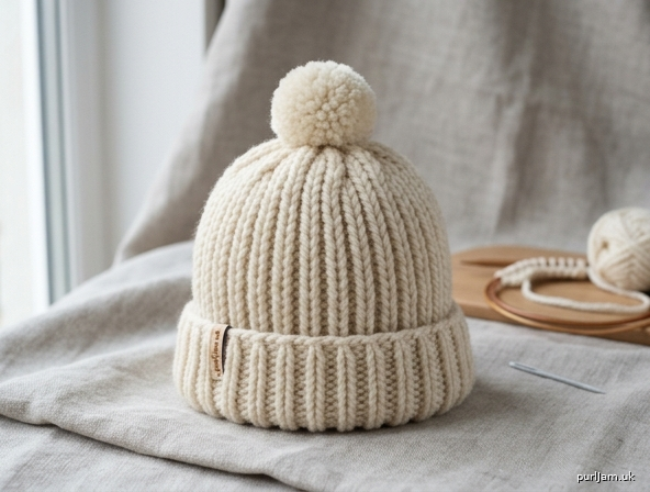 Quick Chunky Ribbed Baby Hat