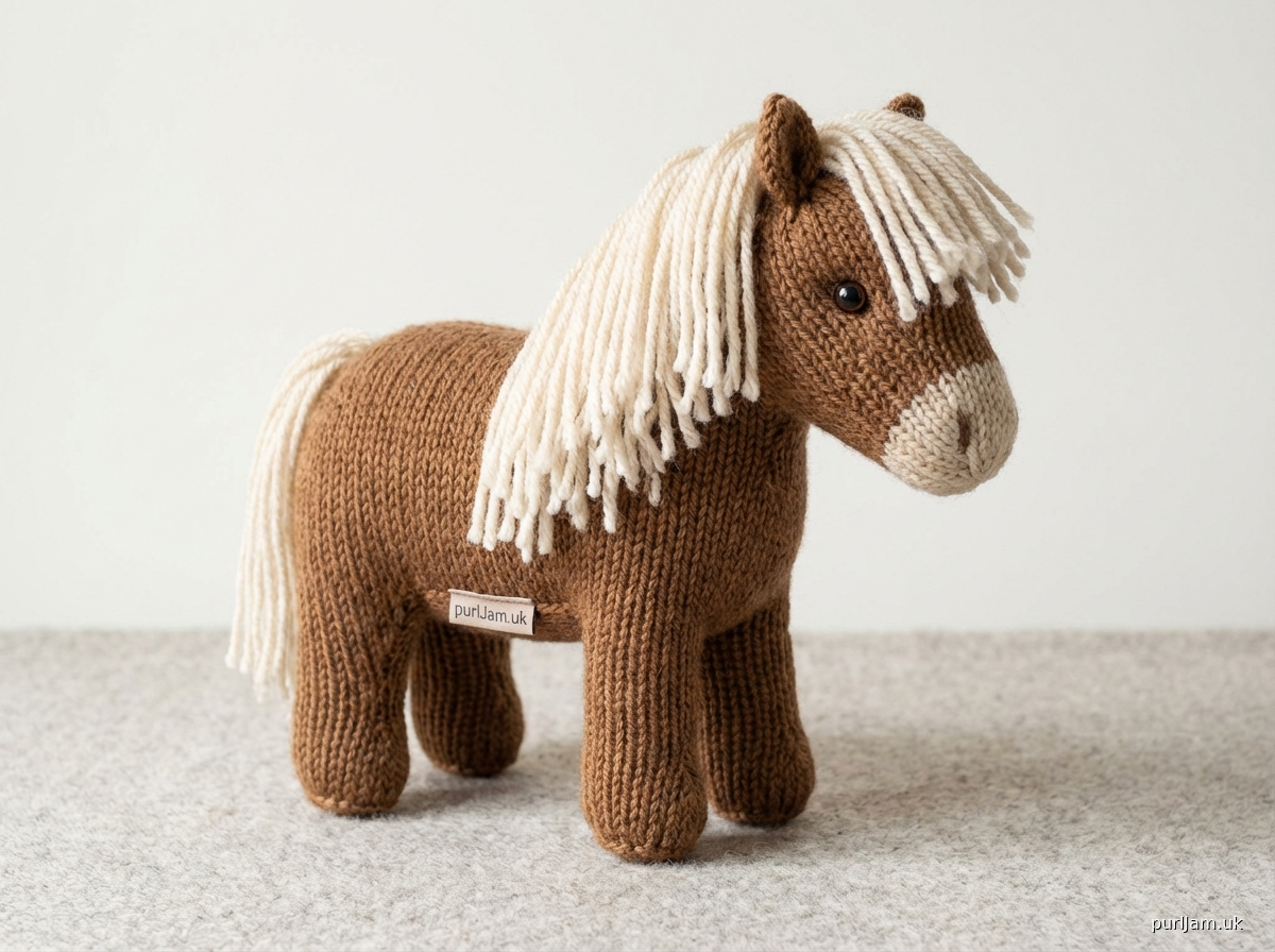 Sheltie A Knitted Shetland Pony Soft Toy