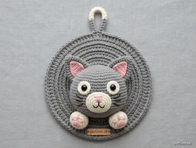 Stitch chart guide image for Pop-Up Cat Coaster