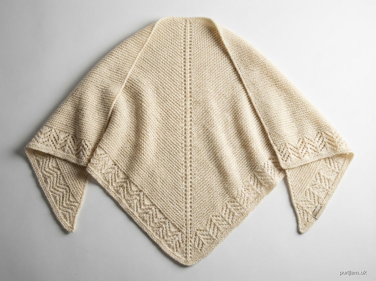 Simple Triangle Lace Shawl