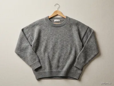 Stitch chart guide image for Round-Neck Drop-Shoulder Pullover