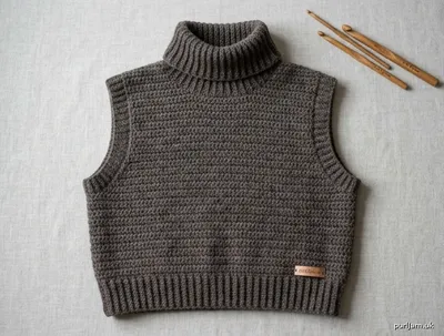 Stitch chart guide image for Andes Cropped Turtleneck Vest
