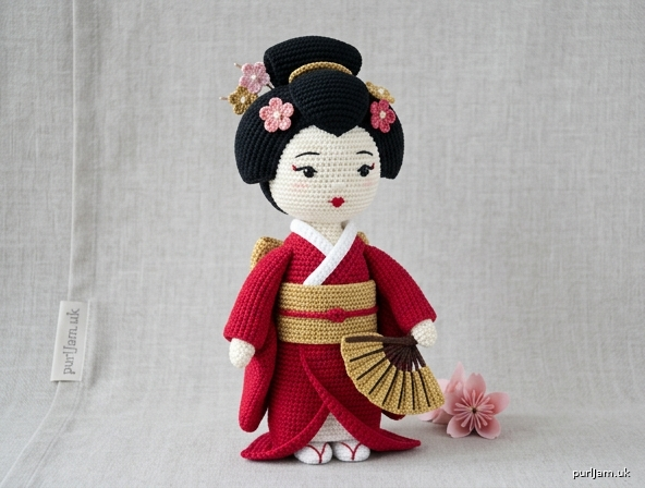 Generated preview image for Miyako — Amigurumi Geisha Doll