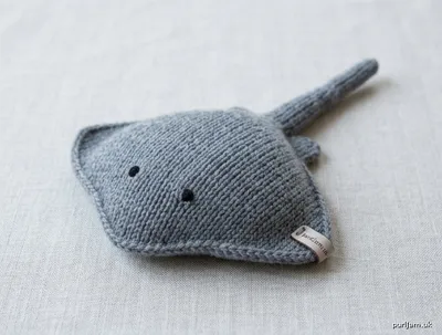 Stitch chart guide image for Miniature Stingray Knitted Amigurumi