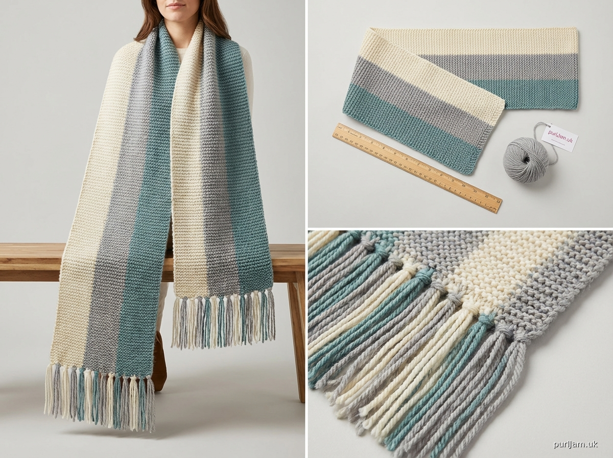 Lengthwise Striped Scarf