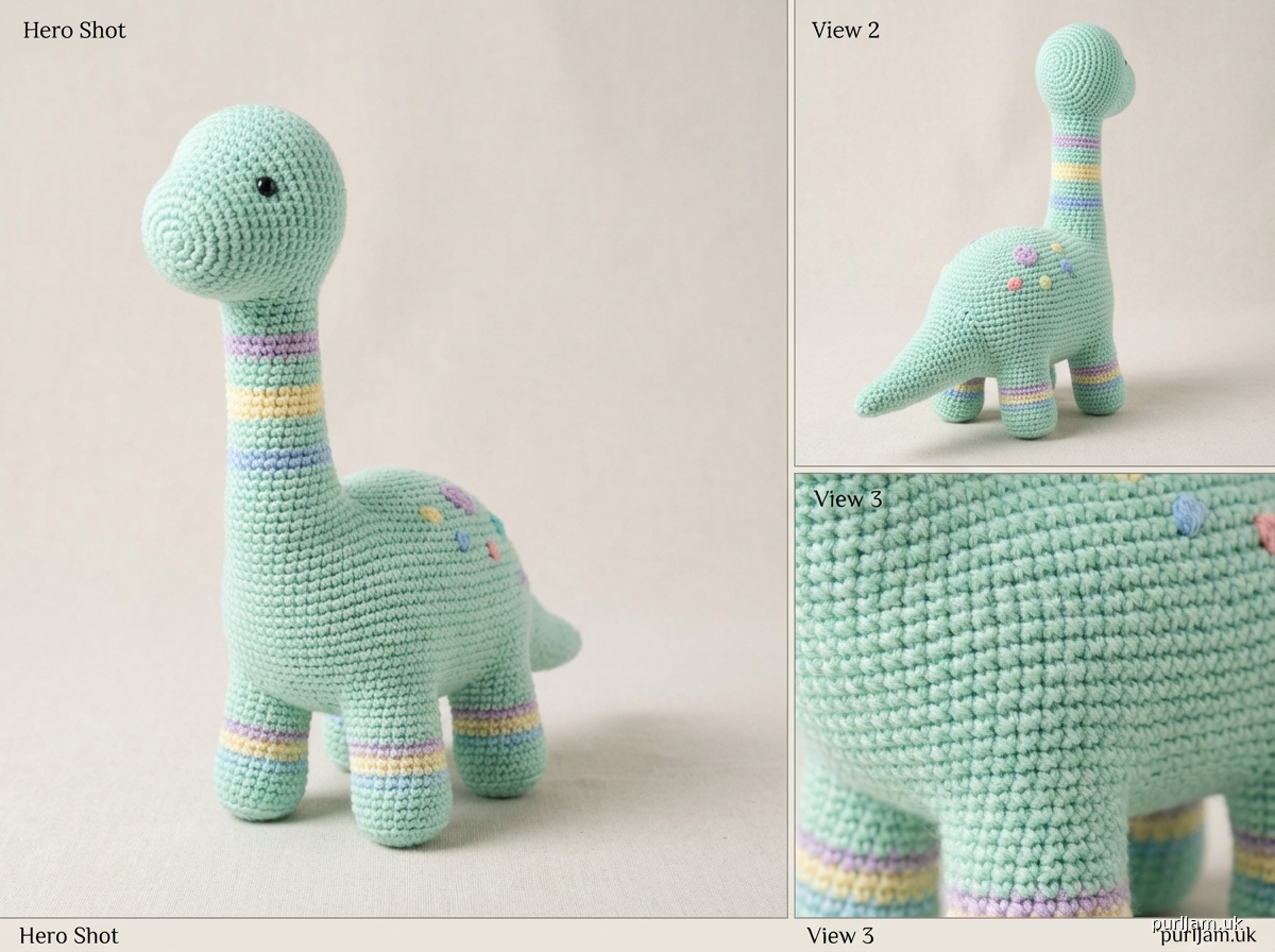 Easter Brontosaurus Crochet Pattern